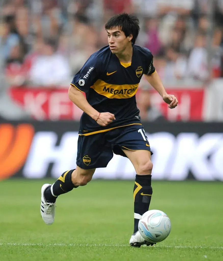 Nicolás Gaitán en su paso por Boca.