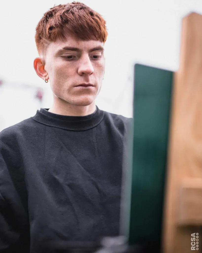 Valentín Barco, suplente en Racing de Estrasburgo vs. Angers por la Copa de Francia.