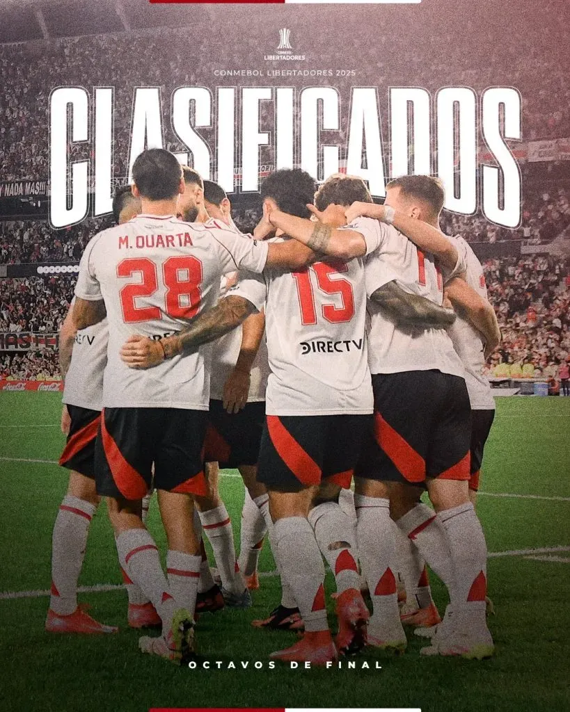 El Millonario se clasificó a octavos tras golear 6 a 2 a Independiente del Valle en el Monumental. (Foto: Prensa River).