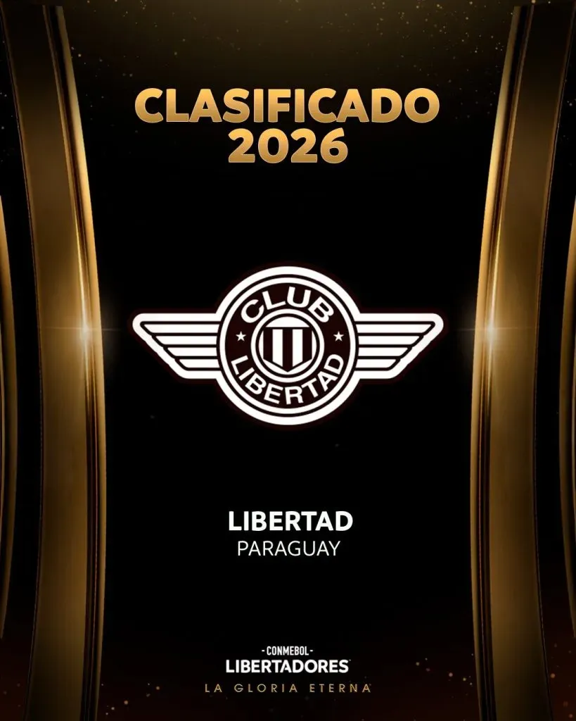 Libertad, clasificado a la Libertadores 2026. (Foto: @Libertadores).