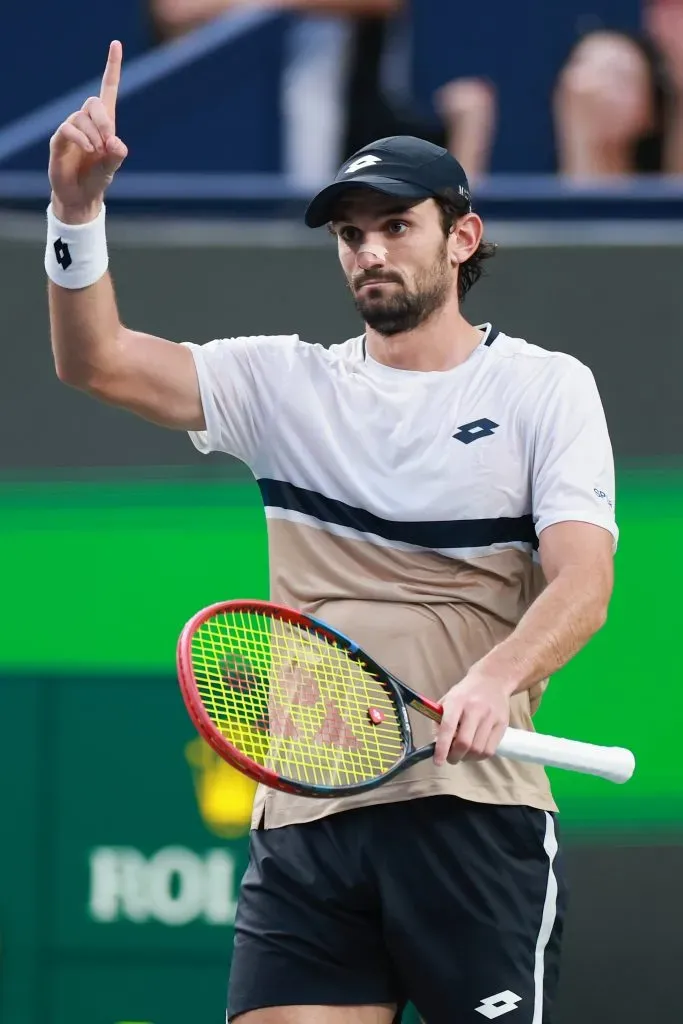Valentin Vacherot venció a Holger Rune en el Masters de Shanghai. (Lintao Zhang/Getty Images)