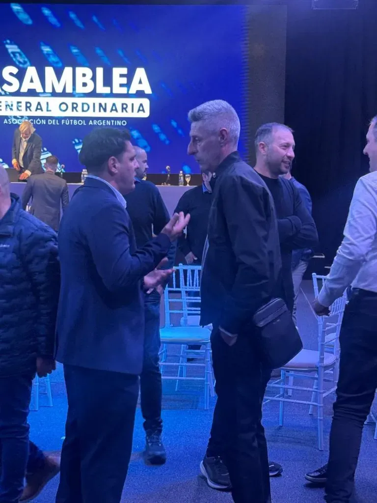 Matias Messi y Cristian D’Amico en la asamblea de AFA (@cabrerahercap)