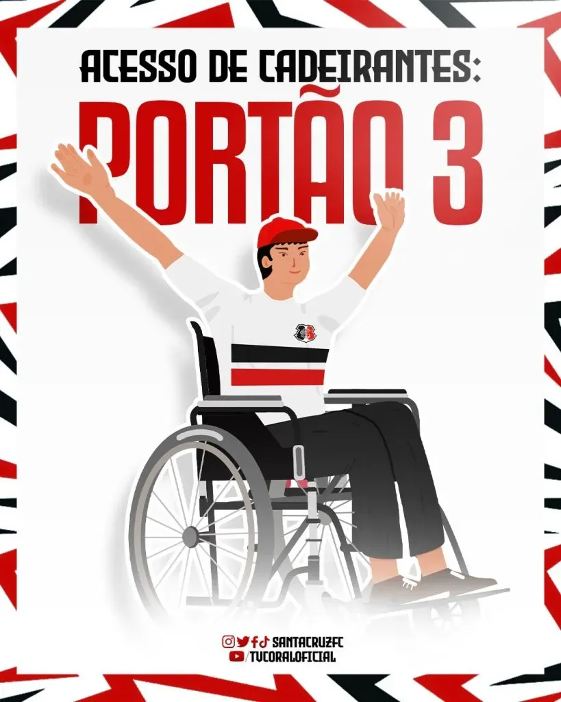 Foto: Reprodução Redes Sociais do Santa Cruz