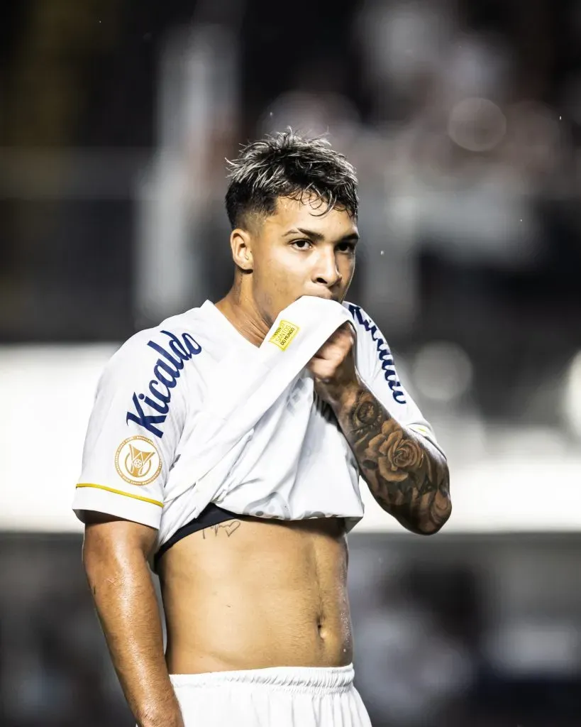 Marcos Leonardo jogador do Santos Foto: Abner Dourado/AGIF