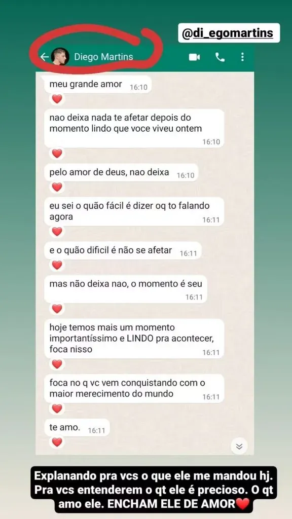 Amaury revela conversa. Reprodução: Instagram/Amaury Lorenzo