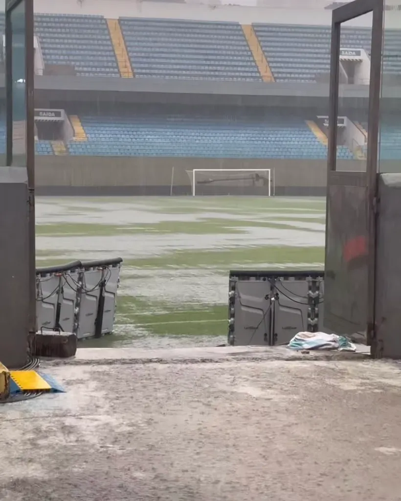 Arena Barueri horas antes de jogo entre Palmeiras e Mirassol. Foto: rede social X / André Hernan