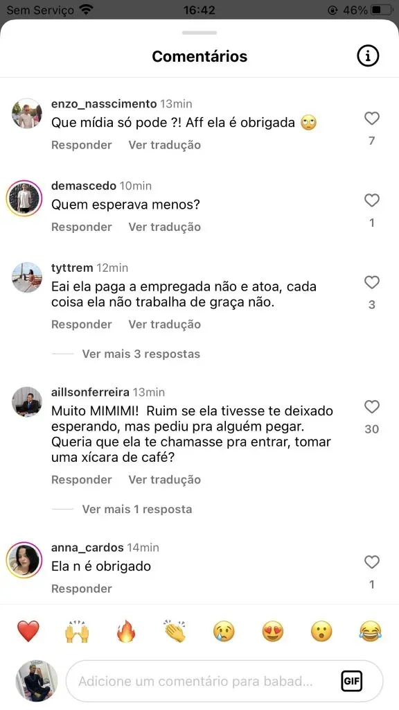 Internautas comentam sobre suposta atitude de Ludmilla – Foto: Instagram