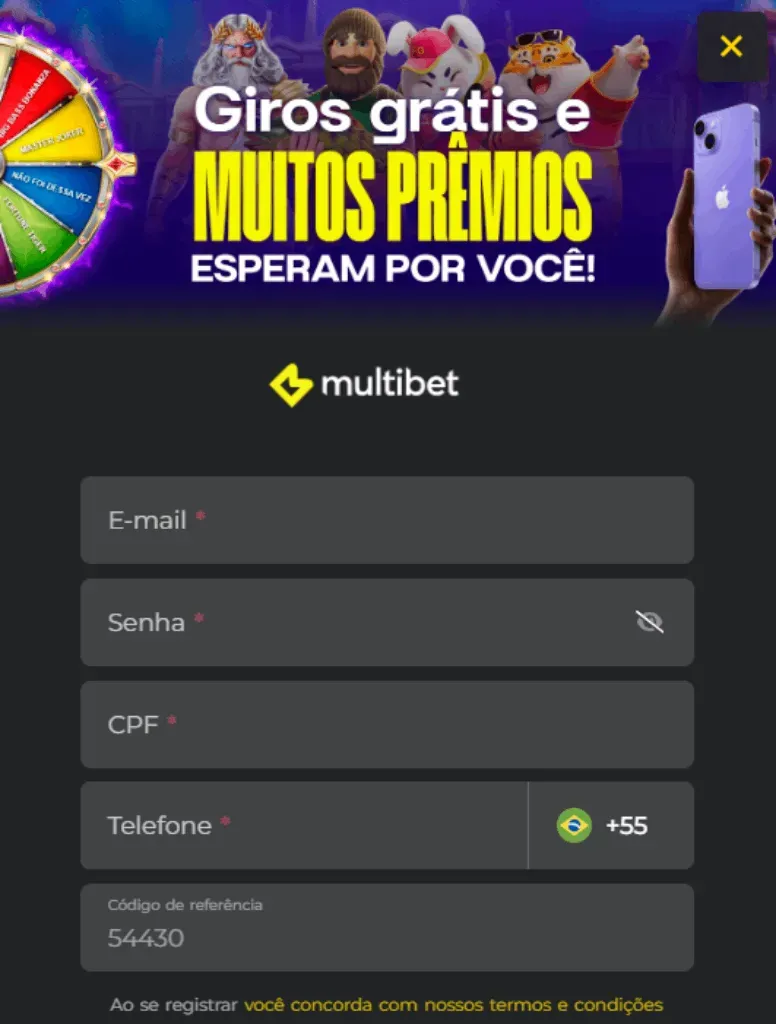 Multibet Cadastro