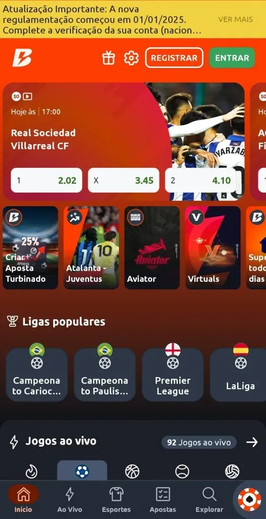 O Betano app oferece todas as funcionalidades do site da casa de apostas.