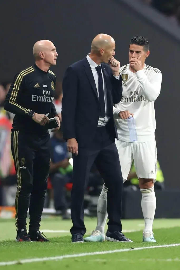 James Rodríguez compartió con Zinedine Zidane en el Real Madrid.