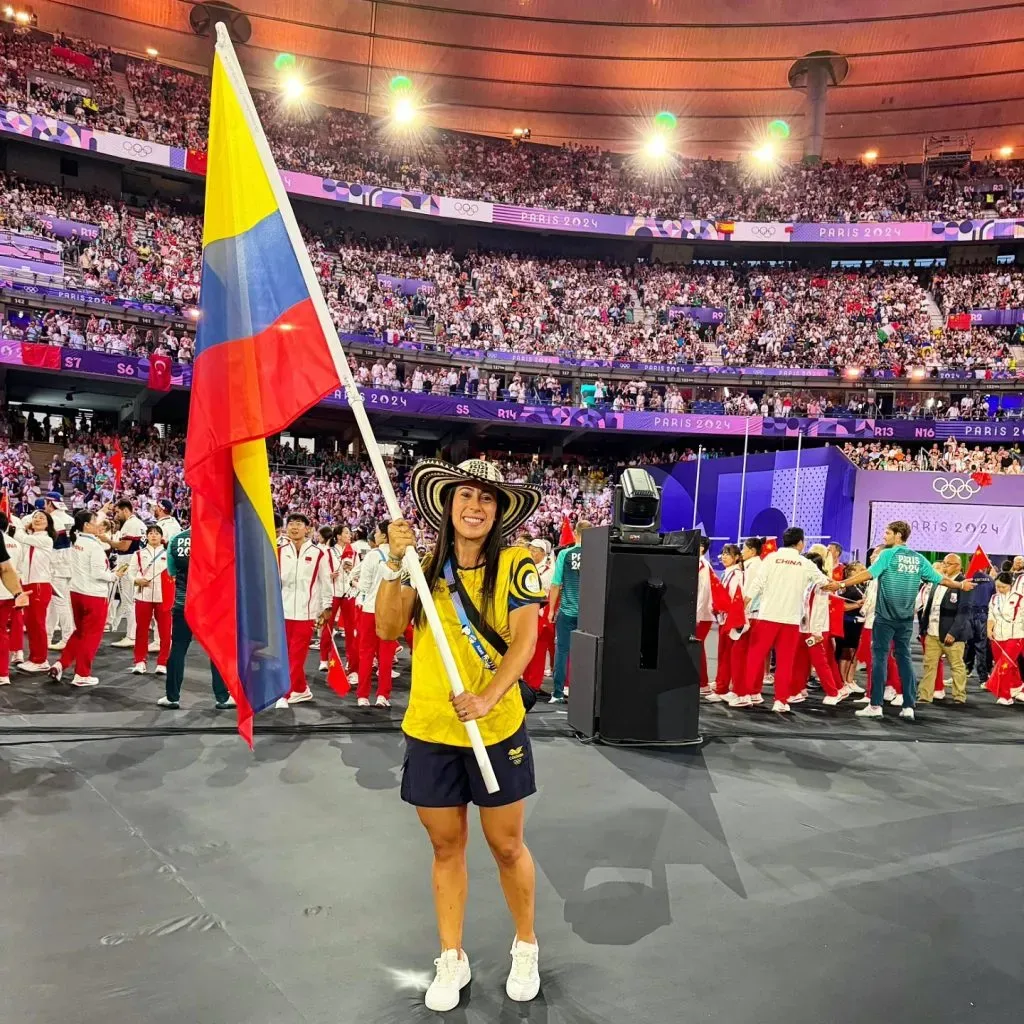 Mariana Pajón en el cierre de París 2024. Foto: Miguel Pajón.