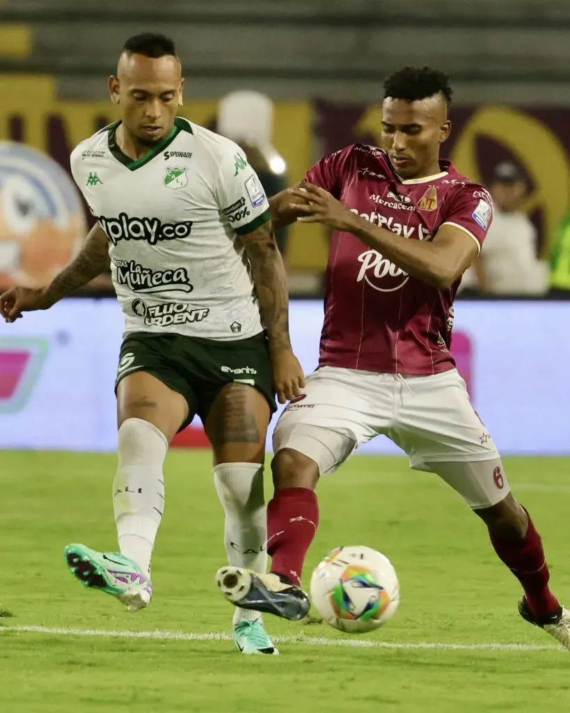 Jarlan Barrera y Critian Trujillo. Foto: Deportes Tolima