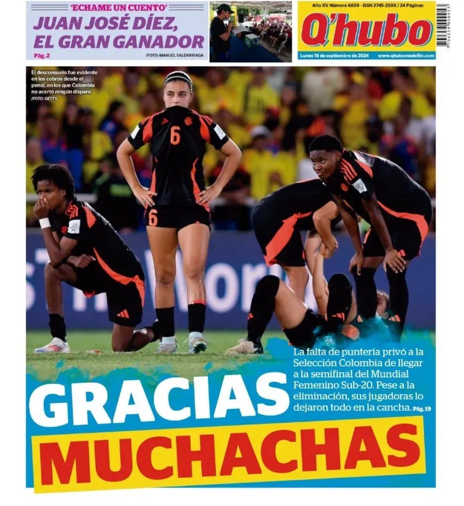 Portada Q’Hubo / 16 septiembre 2024