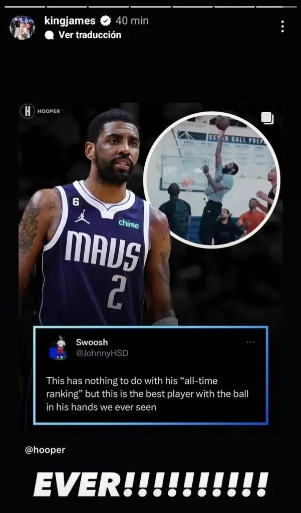 Instagram/@kingjames