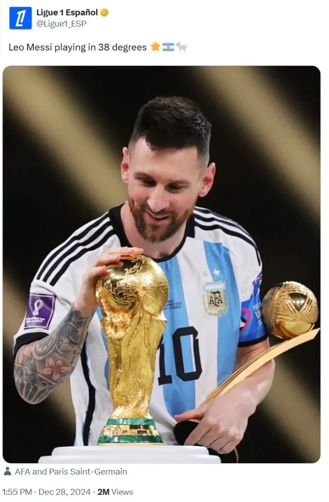 Ligue 1’s post on X.