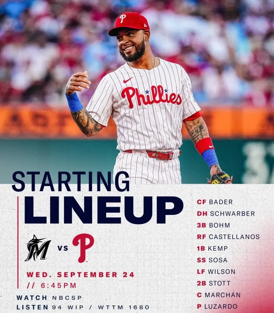 Via Philadelphia Phillies on “X”