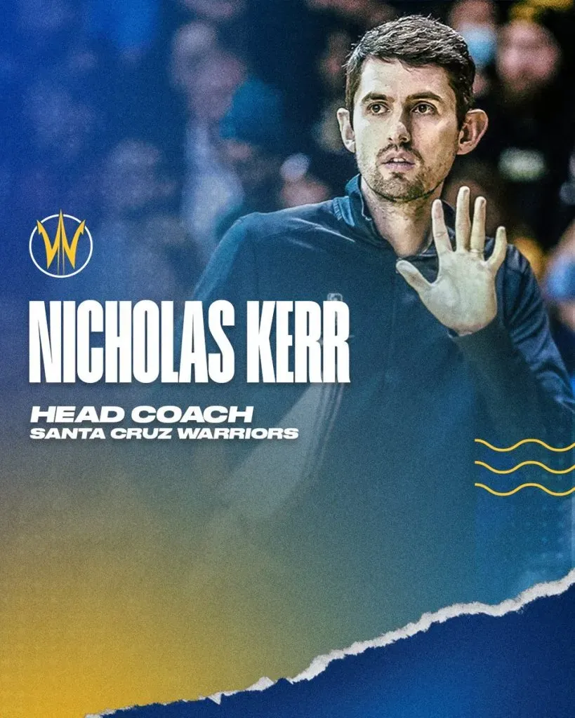Nicholas Kerr nuevo entrenador de Santa Cruz Warriors (Foto: Twitter / @GLeagueWarriors)