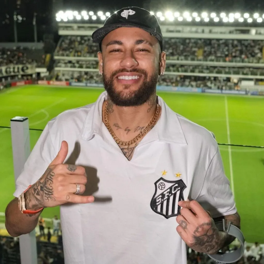 Neymar en Vila Belmiro. @SantosFC