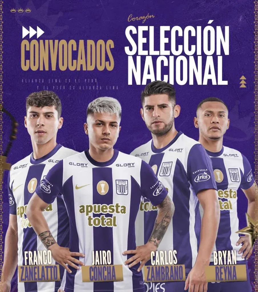 Alianza Lima tiene hasta 4 jugadores en la Selección Peruana. | Créditos: Club Alianza Lima.