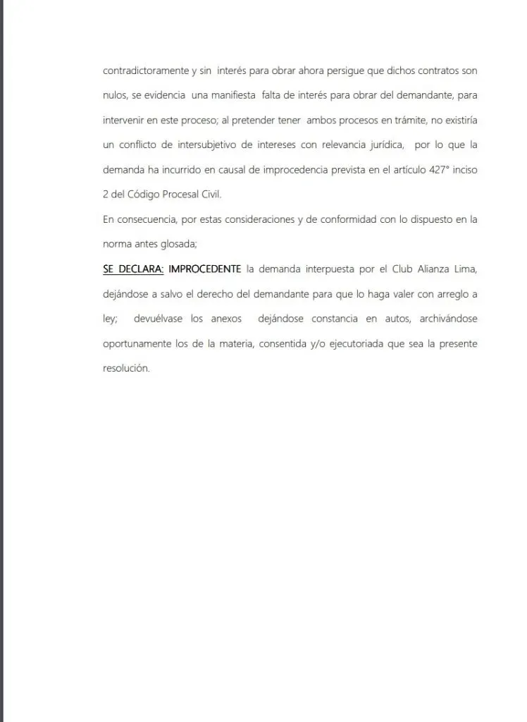 Corte Superior de Justicia de Lima declaró improcedente demanda de Alianza Lima a GOLPERU. | Créditos. CSJ.