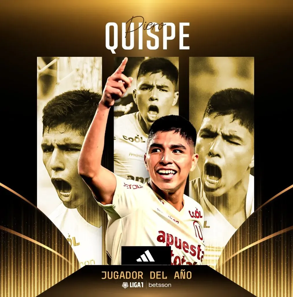Piero Quispe fue galardonado como el mejor jugador de la temporada. (Foto: Liga 1).
