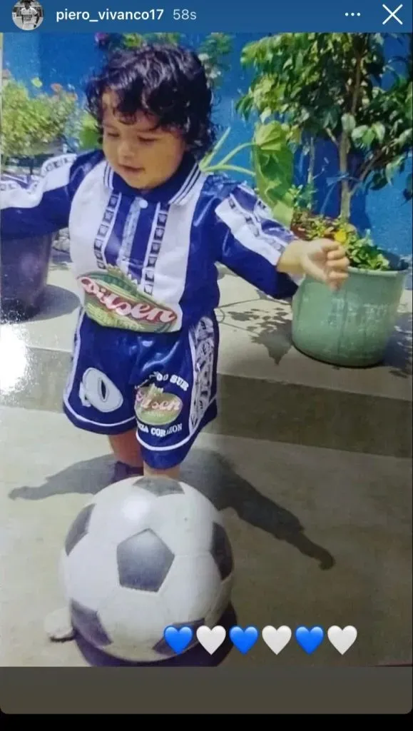 Piero Vivanco soñó desde niño jugar en Alianza Lima. (Foto: Instagram).