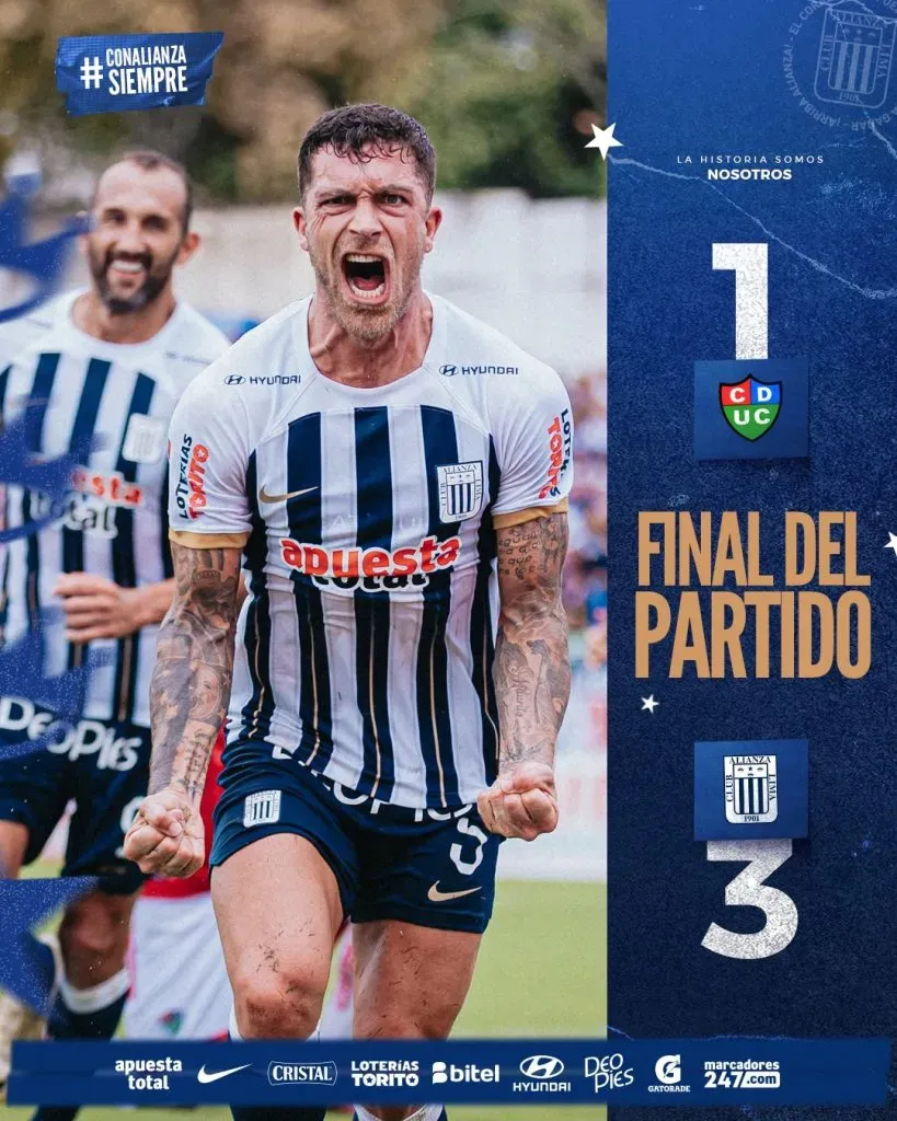 Alianza Lima se lleva el triunfo ante Unión Comercio. (Foto: Alianza Lima).