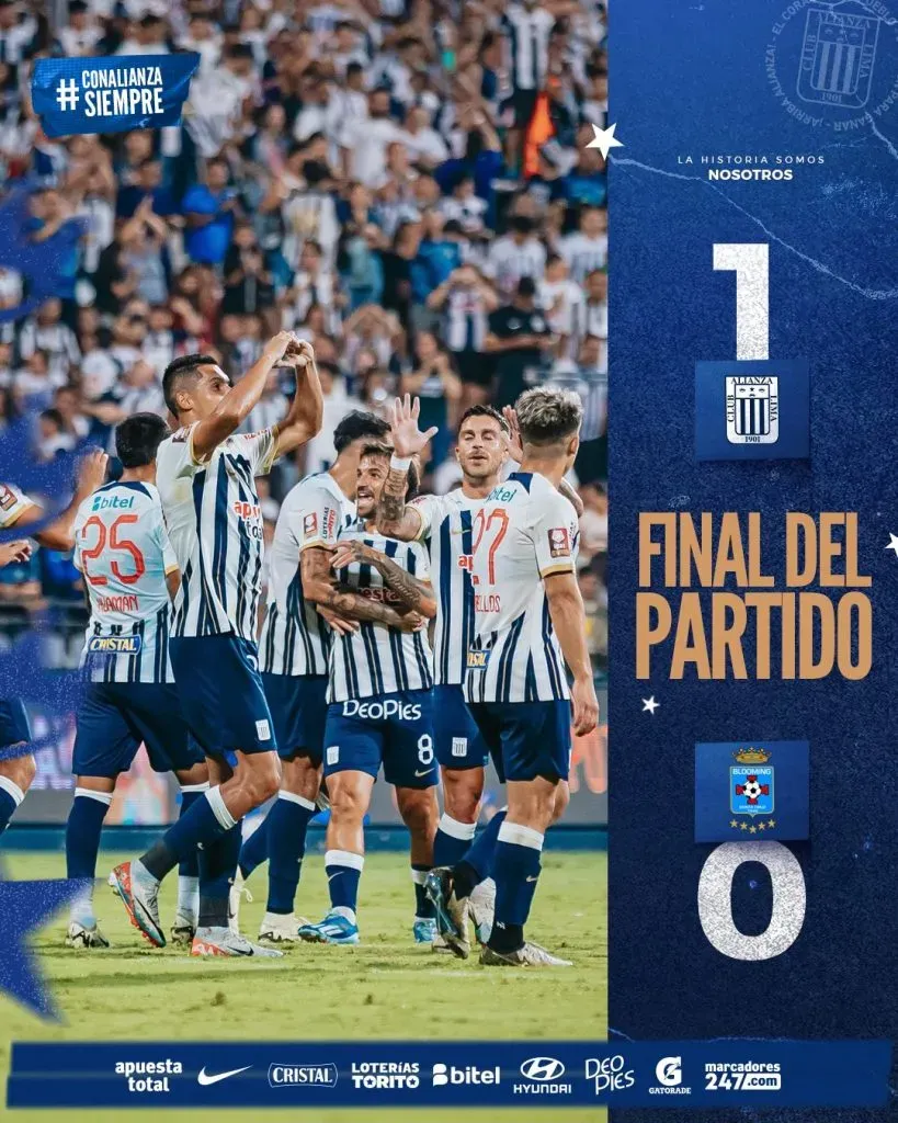 Alianza Lima ganó pero hinchas los critican. (Foto: Alianza Lima).