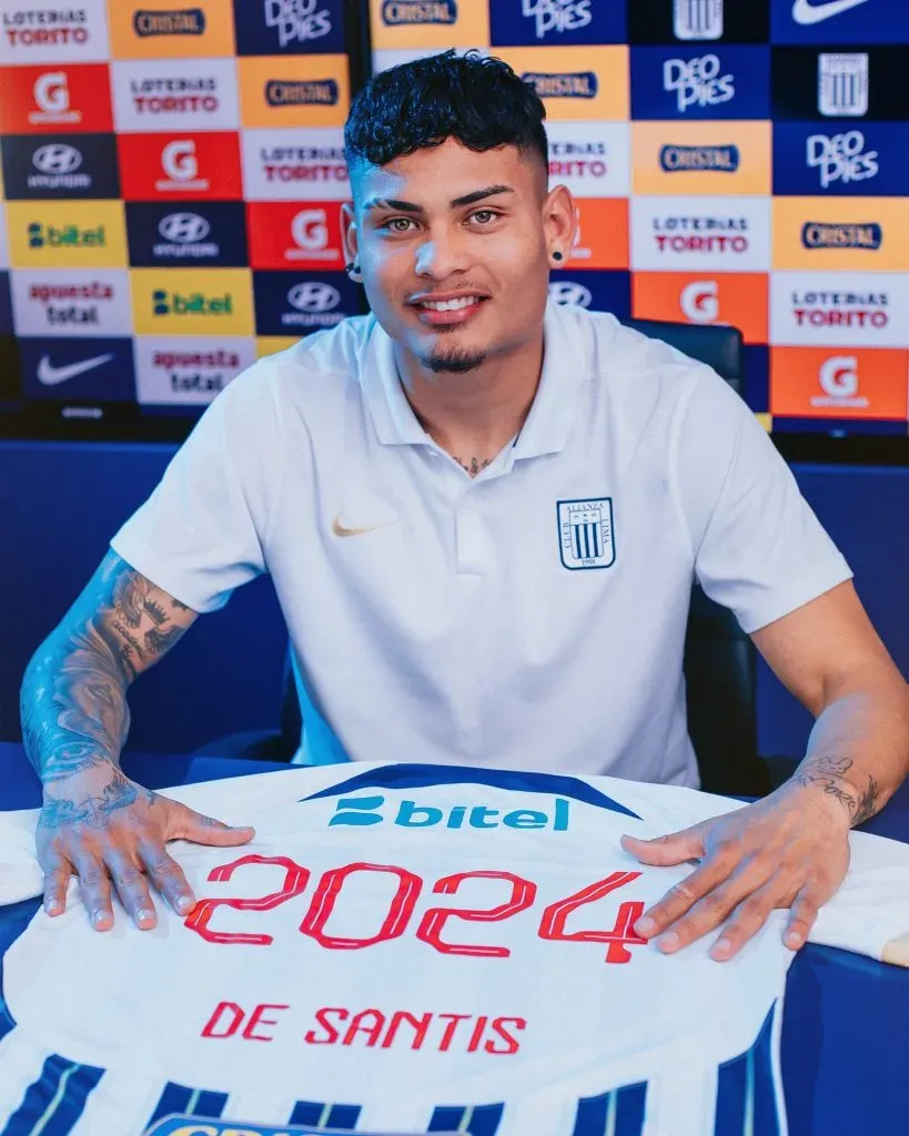 Jeriel De Santis firmó por toda la temporada 2024. (Foto: Alianza Lima).