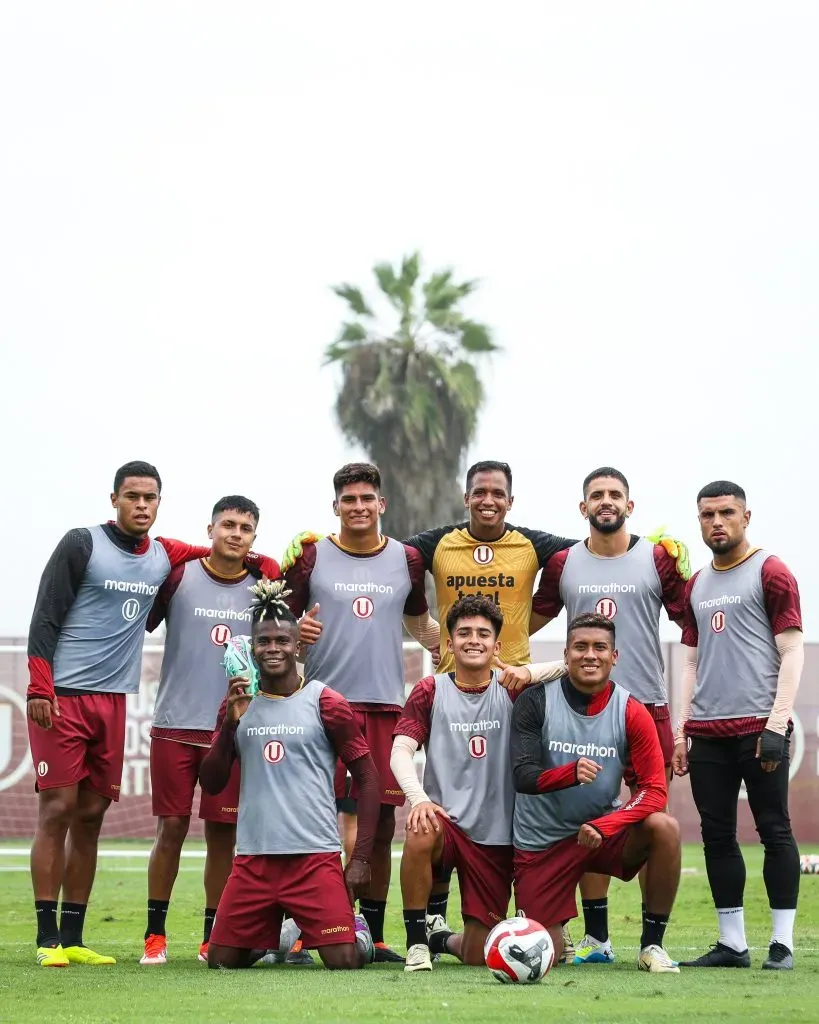 Entrenamiento de esta mañana en la “U”. (Foto: Universitario de Deportes).