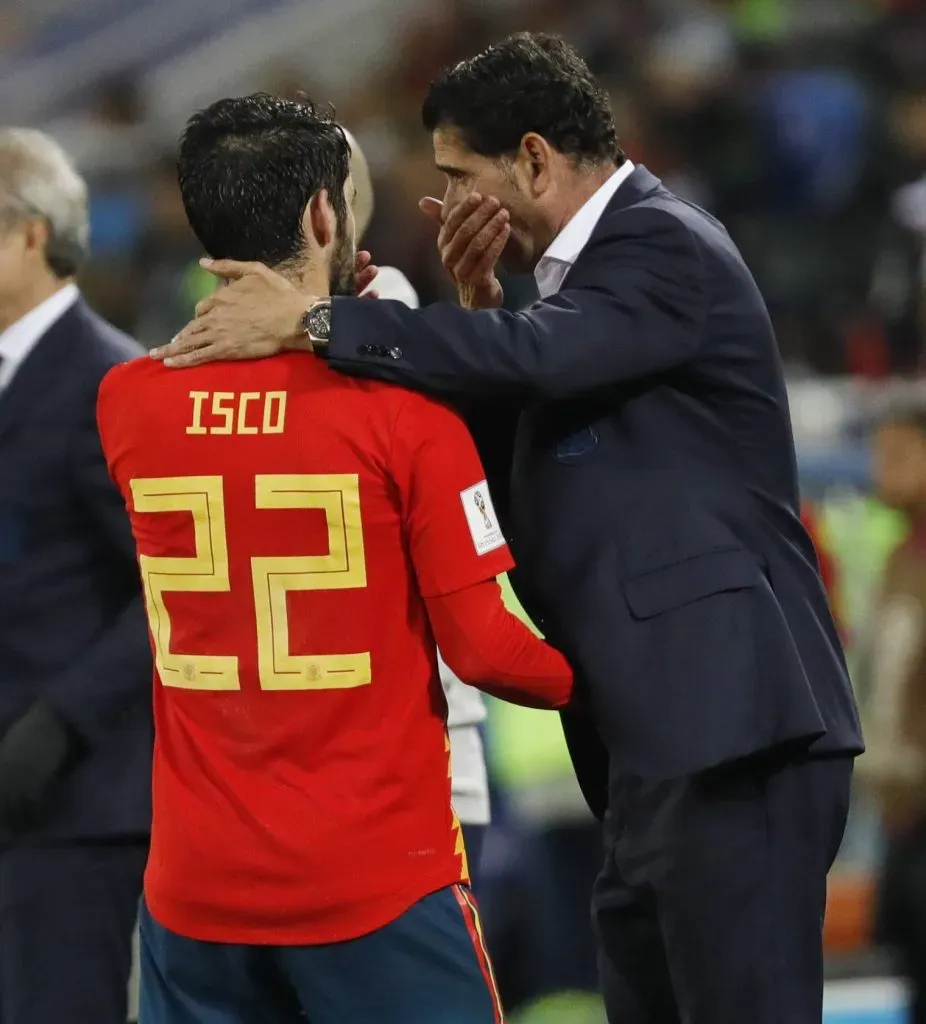 Hierro tuvo que dirigir la selección española en Rusia 2018 y quedó afuera contra los locales, por penales, en octavos de final. (Foto: Imago)