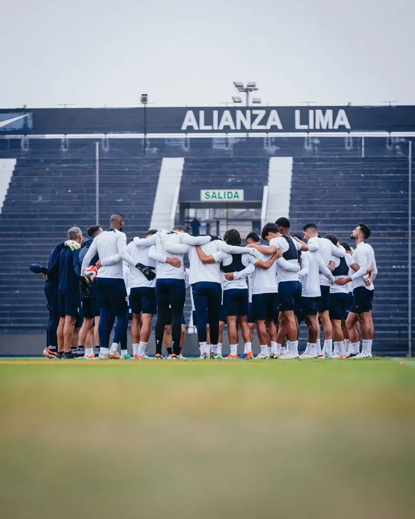 Alianza Lima en el último entrenamiento. (Foto: Alianza Lima).