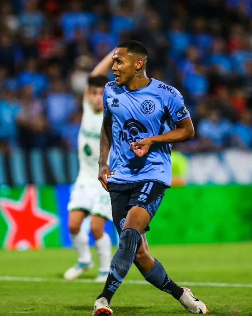 Bryan Reyna jugando con Belgrano de Córdoba. (Foto: AFA).