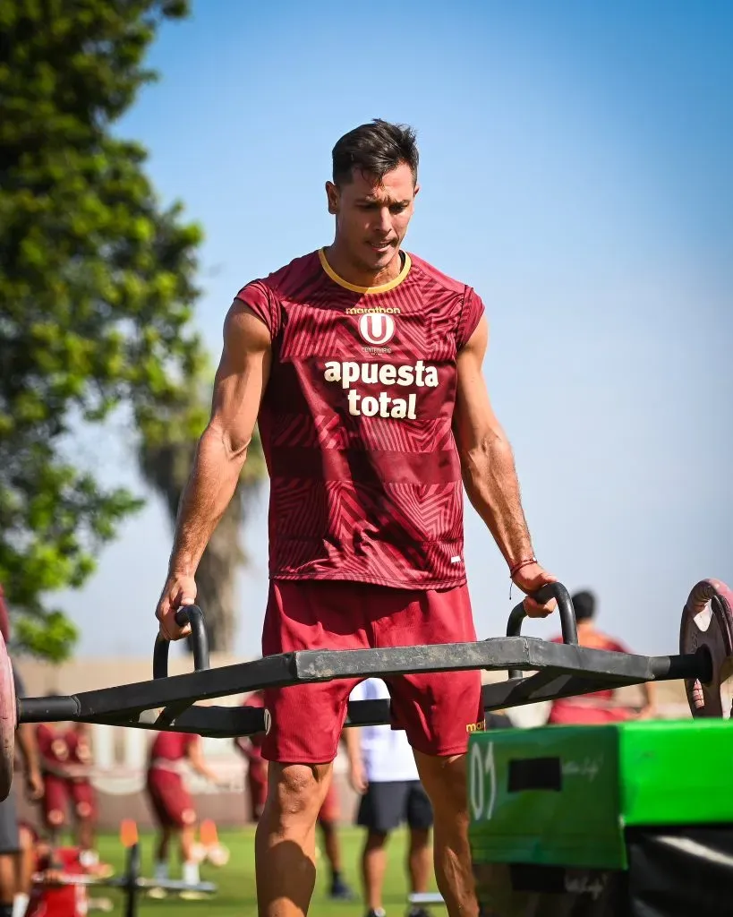 Diego Churín entrenando en la “U”. (Foto: Universitario de Deportes).