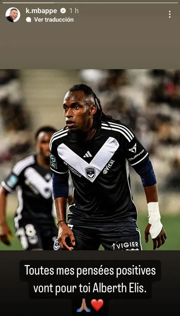 El mensaje de Kylian Mbappe para Alberth Elis