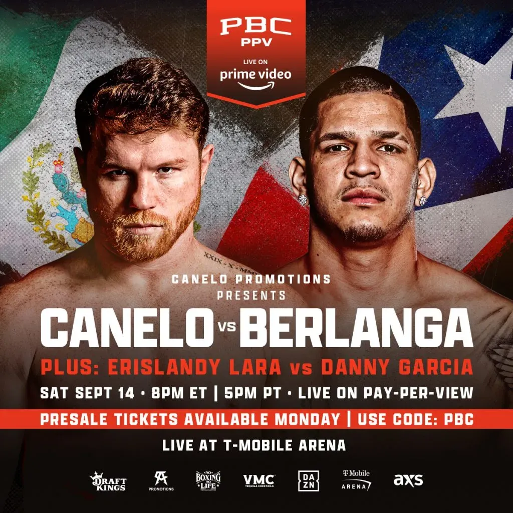 Canelo Álvarez decidió enfrentar a Edgar Berlanga el 14 de septiembre en Las Vegas.