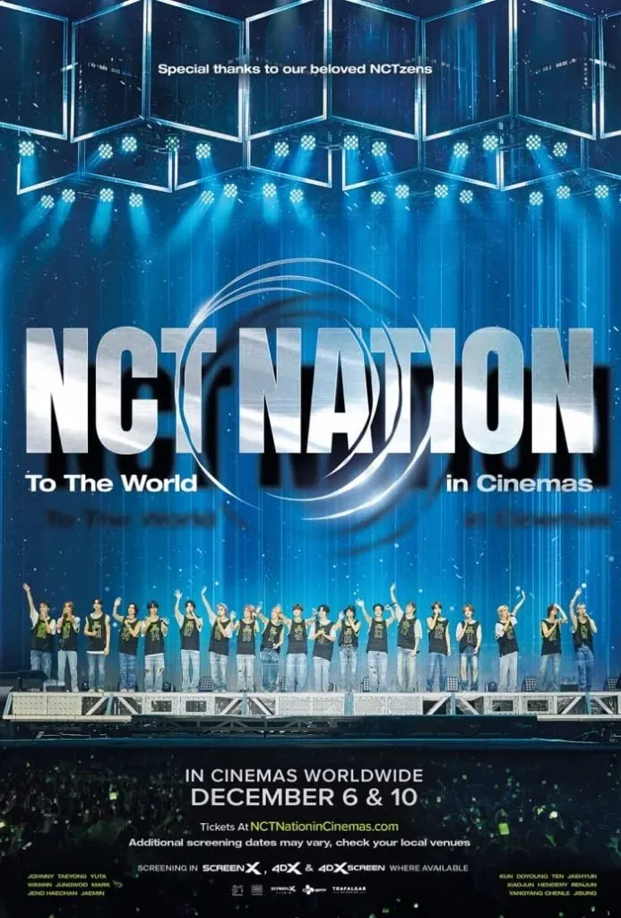 Poster oficial del concierto que los NCTzens podrán ver en las salas de Cinépolis. Imagen: https://www.nctnationincinemas.com/.