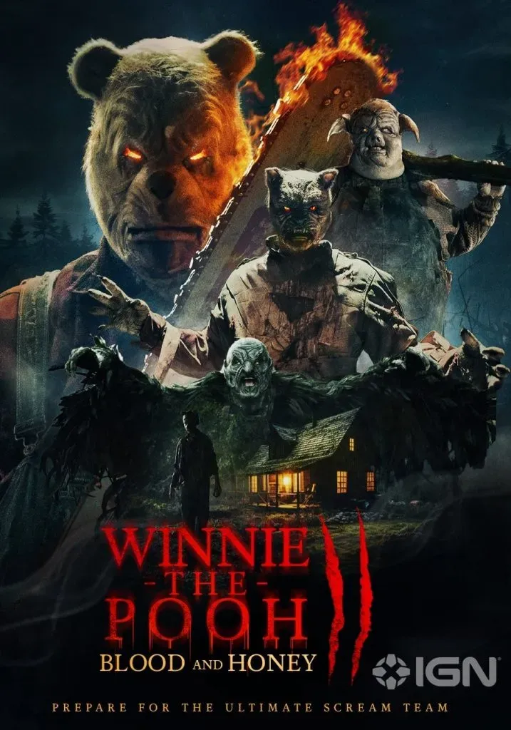 El afiche oficial de Winnie-the-Pooh Blood and Honey 2