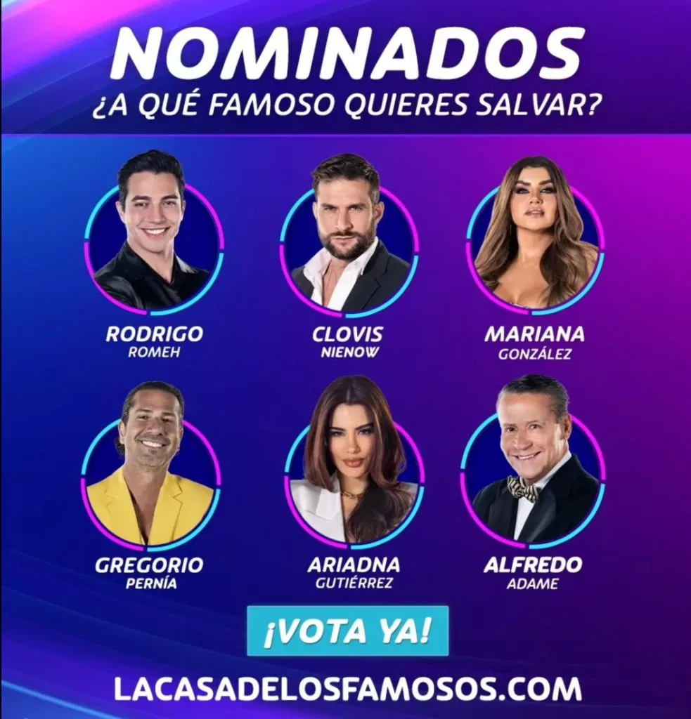 Nominados de la cuarta semana en La Casa de los Famosos 2024