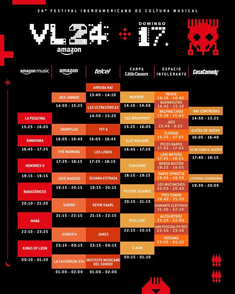 Vive Latino México 2024 día 2: cartel y artistas confirmados.