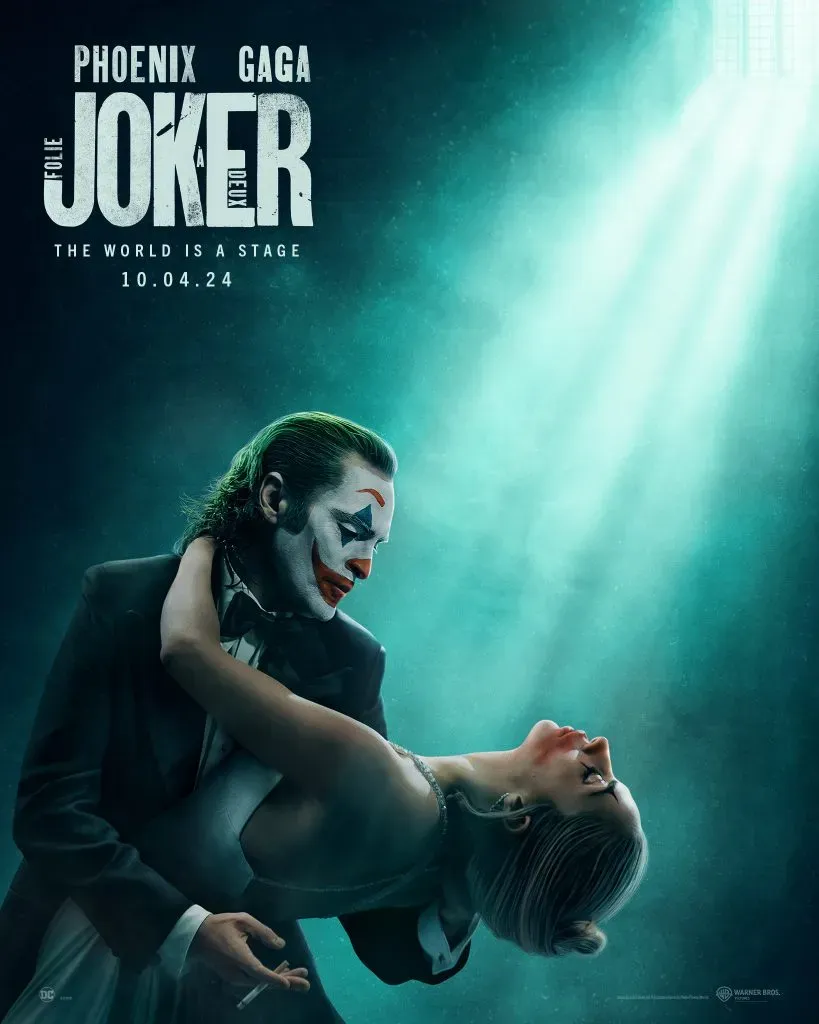 Nuevo póster de la secuela de Joker con Joaquin Phoenix y Lady Gaga. (Warner Bros.)