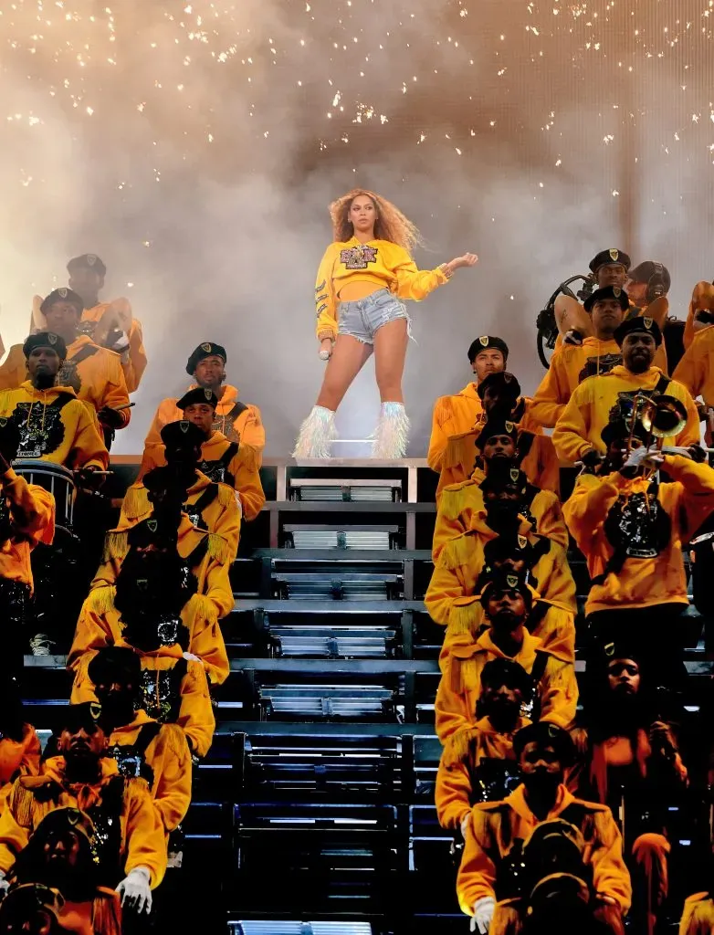 Beyonce se presentó en el Festival Coachella Valley Music.  (Photo by Larry Busacca/Getty Images for Coachella )