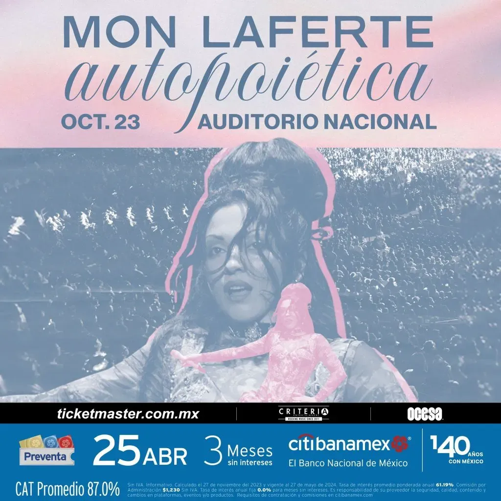 Se revelaron datos de boletos para Mon Laferte en CDMX 2024.