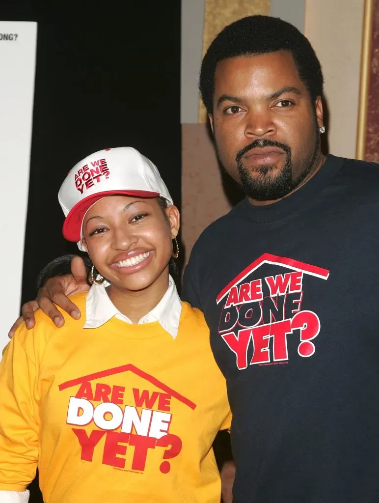 Ice Cube y Aleisha Allen asisten a un acto promocional de su la película Una casa patas arriba, en el Apollo Theater el 3 de abril de 2007 en Nueva York. Imagen: Getty Images.