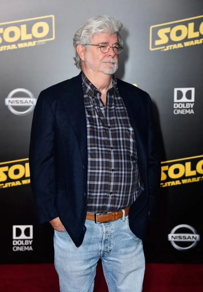 George Lucas asiste al estreno de Solo: Una historia de Star Wars, de Disney Pictures y Lucasfilm en el Teatro El Capitán el 10 de mayo de 2018 en Los Ángeles, California. Imagen: Getty Images.