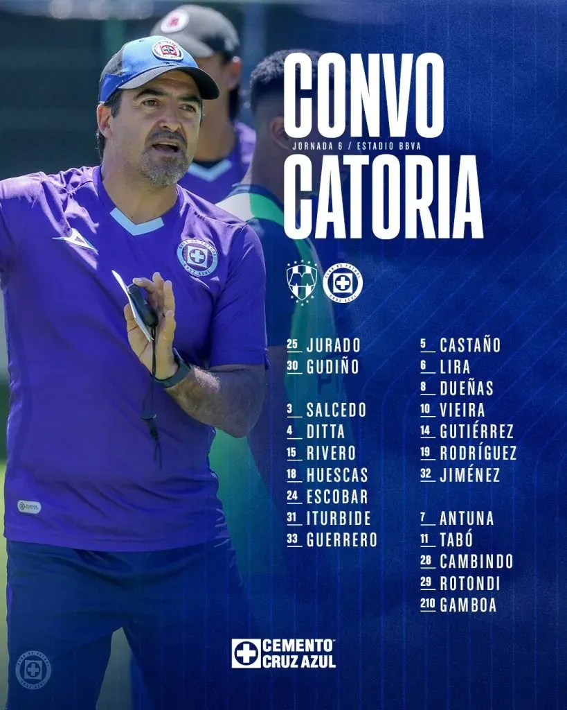 Convocatoria Cruz Azul