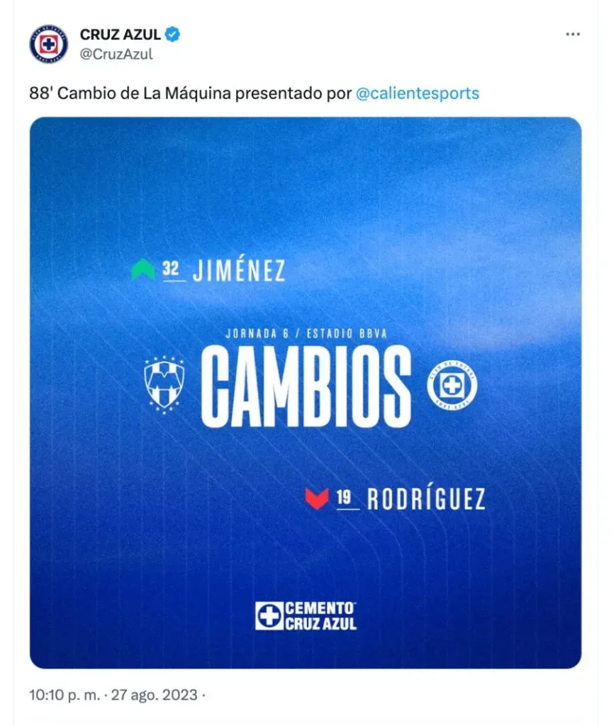 Cruz Azul | Twitter
