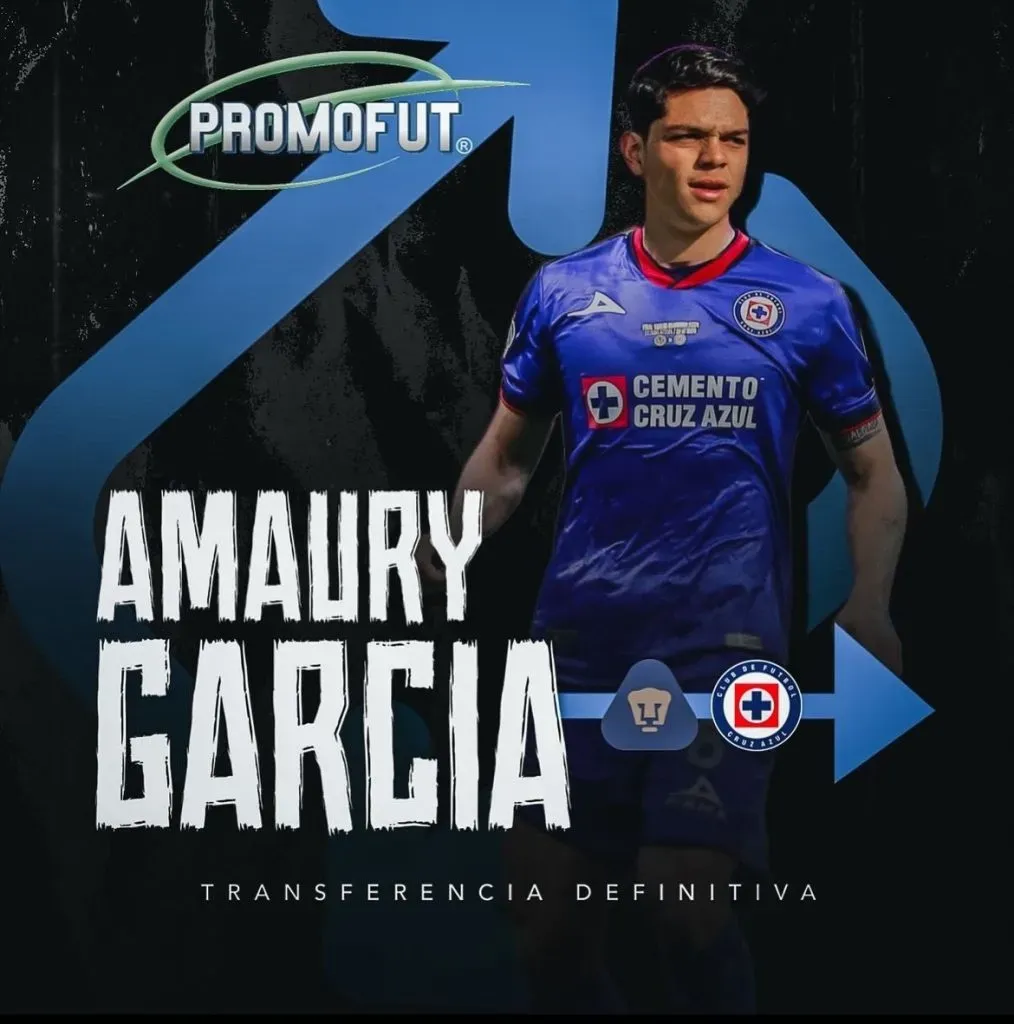 Se confirmó un nuevo fichaje: Amaury García es de Cruz Azul (@promofutoficial)