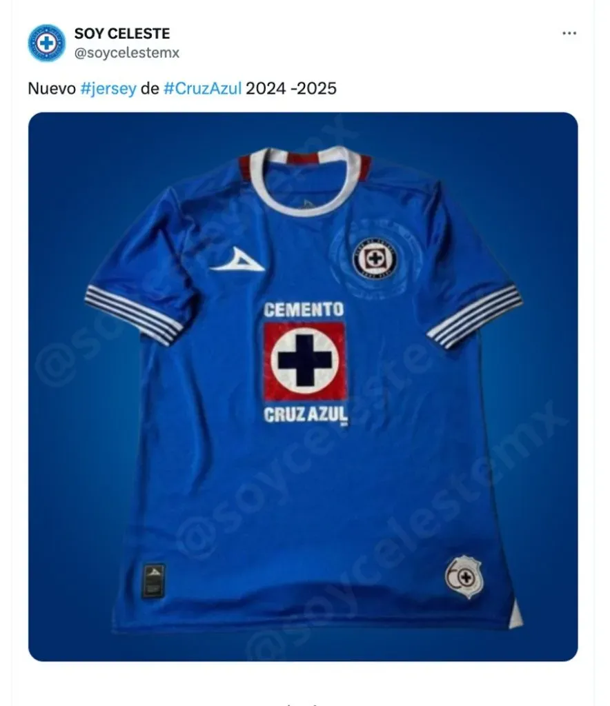 Filtran imágenes del nuevo uniforme de Cruz Azul.