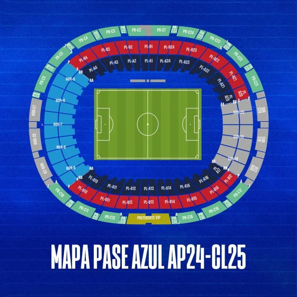 Salió a la venta el Pase Azul para la temporada 2024/25. (Cruz Azul Oficial)